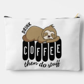 キュートスリーピングスロッスコーヒー引用文 アクセサリーポーチ (裏面)