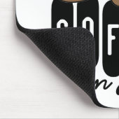 キュートスリーピングスロッスコーヒー引用文 マウスパッド (コーナー)