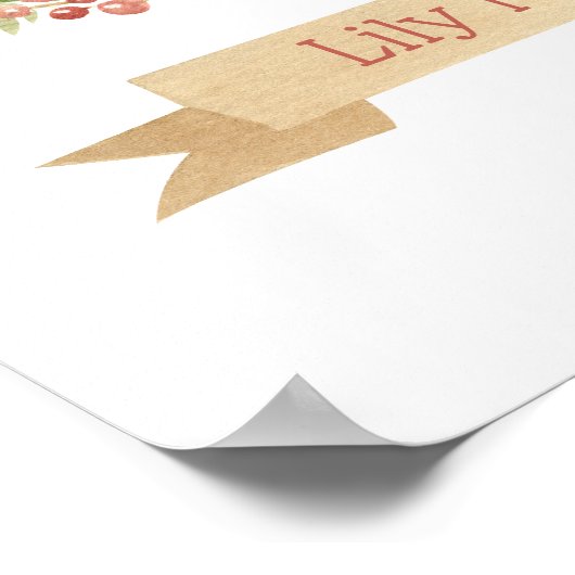 キュートスリーピングベア子供子供部屋ウォールアートデコル ポスター (角)