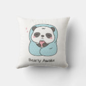 キュートスリーピーパンダコージーインブランケット装飾用クッション クッション (裏面)