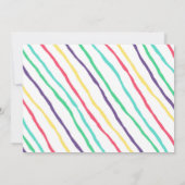 キュートスリープバースランバーパーティー誕生日 招待状 (裏面)