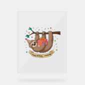 キュートスロおもしろいースハッピーバースデー アクリルサイン (正面)