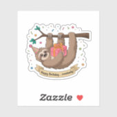 キュートスロおもしろいースハッピーバースデー シール (シート)