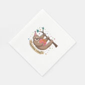 キュートスロおもしろいースハッピーバースデー スタンダードランチョンナプキン (角)