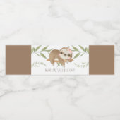 キュートスロスガールパーソナライズされた誕生日 ペットボトルラベル (シングルラベル)