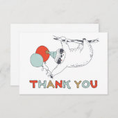 キュートスロス誕生日サンキューカード サンキューカード (正面/裏面)