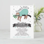 キュートスロッスアダルトスランバーパーティの招待状 招待状 (スタンド正面)