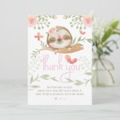 キュートスロッスガール誕生日 サンキューカード (スタンド正面)