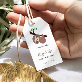 キュートスロッスファースト誕生日カスタム ギフトタグ