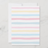 キュートスロッスプールパーティー誕生日招待状 招待状 (裏面)