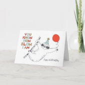 キュートスロッスベレーテッド誕生日カード カード (正面)