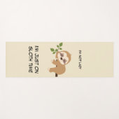 キュートスロッスユーモアフィットネスおもしろいガーリー引用文 ヨガマット (正面(横))