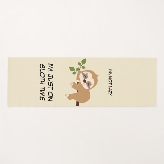 キュートスロッスユーモアフィットネスおもしろいガーリー引用文 ヨガマット (正面(横))