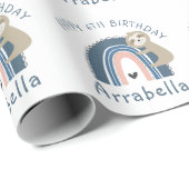 キュートスロッスレインボーガール第6誕生日 ラッピングペーパー (ロールコーナー)