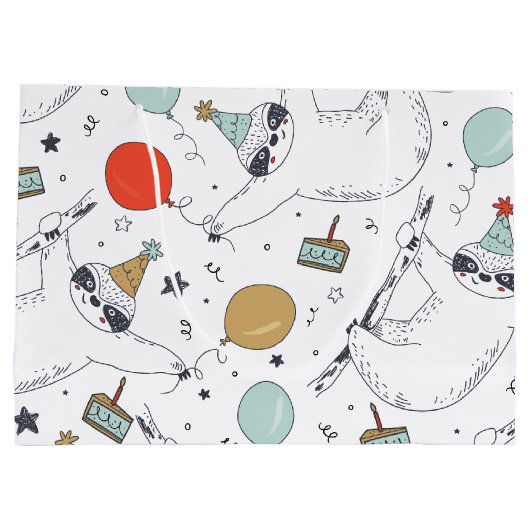 キュートスロッス誕生日抱き枕 ラージペーパーバッグ (裏面)