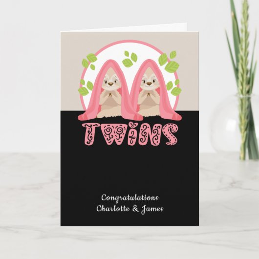 キュートスロッツガールズニューツインベビー カード (正面)