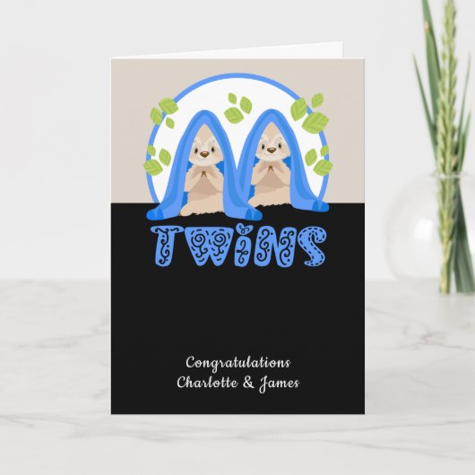 キュートスロッツボーイズニューツインベビー カード (正面)