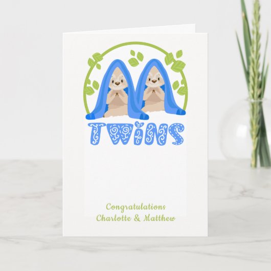 キュートスロッツボーイズニューツインベビー カード (正面)