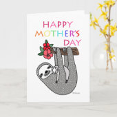 キュートスロッツママベビーハッピーマザーズデイレインボー カード (黄色い花)