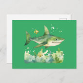 キュートセントパトリックのデイシャーク ポストカード (正面/裏面)