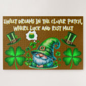 キュートセントパトリックの格言は茶色に寝ている | ジグソーパズル (横)