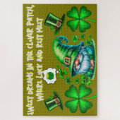 キュートセントパトリックの格言オンオリーブ | ジグソーパズル (縦)