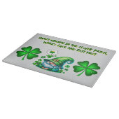 キュートセントパトリックの格言グレーで眠っている | カッティングボード (角)