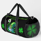 キュートセントパトリックの格言ブラックで眠る | ダッフルバッグ (右コーナー)