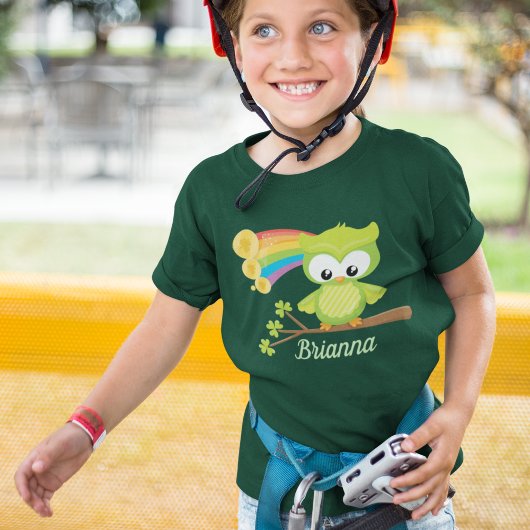 キュートセントパトリックスデイオウルアイリッシュ誕生日ガール Tシャツ