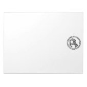 キュートゼブラスタンディングネーム差出人住所 ノートパッド (正面)