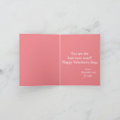 キュートゼブラスハッピーバレンタインデーホリデーカード シーズンカード (内部)