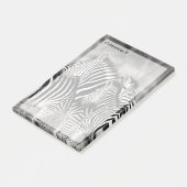 キュートゼブラヘルド自然サファリ白黒 ポストイット (アングル)