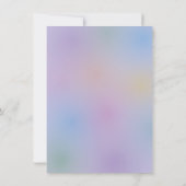 キュートソウルバニー&フラワーズベビー《キリスト教》洗礼式や命名式バプテスマ 招待状 (裏面)