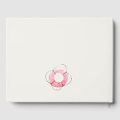 キュートソフト航海のレッドブルーセーリングボート子供の誕生日 ゲストブック (裏面)