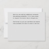 キュートタイガーキュブピーキング招待状テンプレートオレンジ 招待状 (裏面)