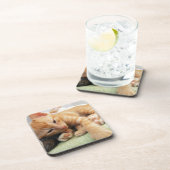 キュートタイガーストライプキッテン コースター (右側)