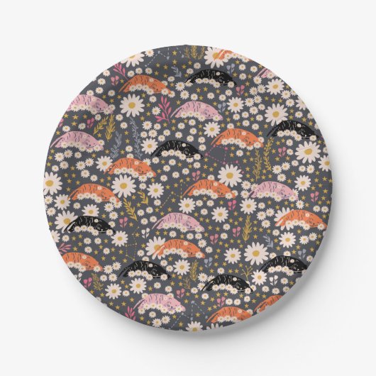 キュートタイガース紙プレート ペーパープレート (正面)