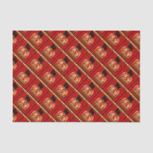 キュートタイガー中国のイヤー〔占星術の〕十二宮図誕生日TP 薄葉紙 (正面)