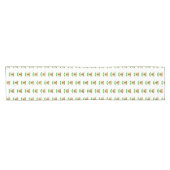 キュートタイガー子供の誕生日サファリ動物パターン ショートテーブルランナー (横)