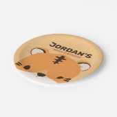 キュートタイガー誕生日 ペーパープレート (アングル)