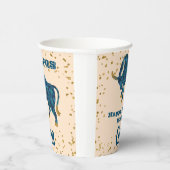 キュートタウラスファースト誕生日&金ゴールド紙吹雪 紙コップ (右)