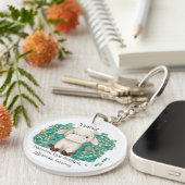 キュートタウルスブルウォーターカラー〔占星術の〕十二宮図 キーホルダー (正面右)