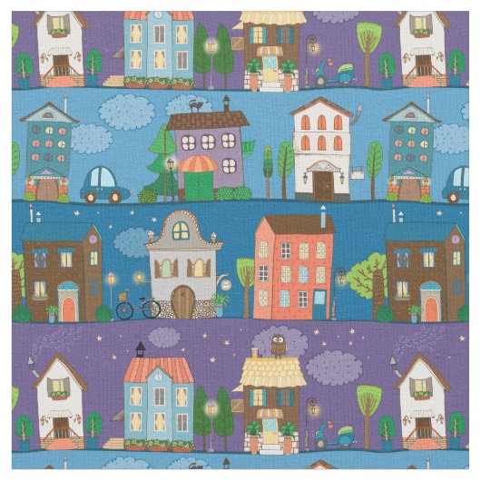 キュートタウン通り ファブリック (クローズアップ)