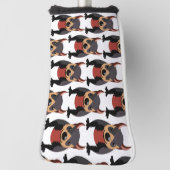 キュートタスマニアデビルデザイン ゴルフヘッドカバー (回転90)