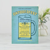 キュートターコイズオクトーバーフェスト招待状 招待状 (スタンド正面)