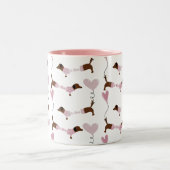 キュートダシュンドウィナードグビーミンヴァレンティネスコーヒー ツートーンマグカップ (中央)