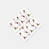 キュートダシュンドウィナードッグベミーンヴァレンティネス スタンダードカクテルナプキン (角)