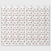 キュートダシュンドウィナードッグベミーンヴァレンティネス ラッピングペーパー (フラット)