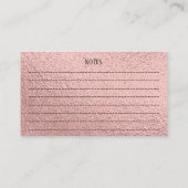 キュートダシュンドパップスペットグルーミングシックバラ金ゴールド 名刺 (裏面)