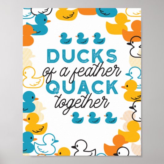 キュートダックおもしろいスパンズ引用文 ポスター (正面)